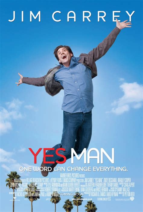 Jim carey yes man - Yes Man est un film réalisé par Peyton Reed avec Jim Carrey, Zooey Deschanel. Synopsis : Carl Allen est au point mort. No future... jusqu'au jour où il ...